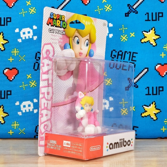 Amiibo Super Mario 3D World Princess Cat Peach Nintendo Switch & 3DS Collectible - Picture 2 of 9